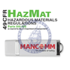 Mancomm 49 CFR: Transportation, Parts 100-185 (US Hazmat Regs) Millennium d2, October 2023