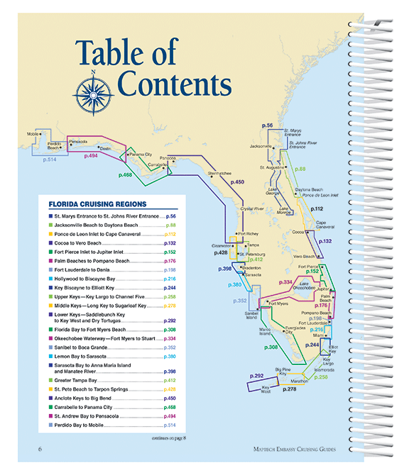 Maptech Embassy Cruising Guide: Florida to Mobile Bay, 10th Edition