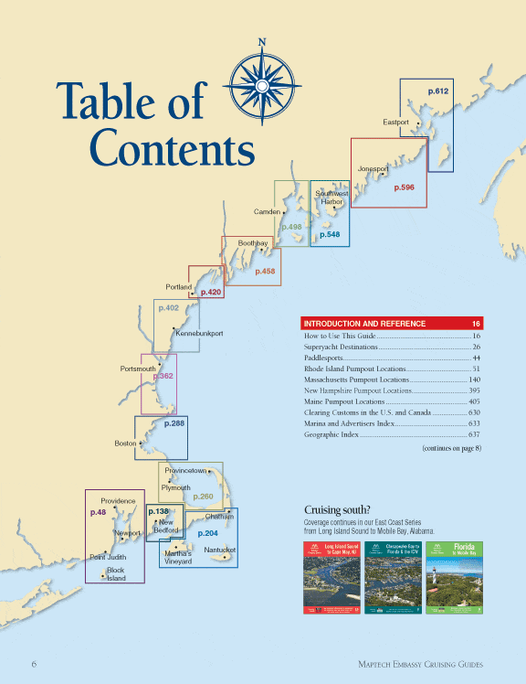 Maptech Embassy Cruising Guide: New England Coast, 16th Edition