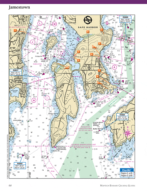 Maptech Embassy Cruising Guide: New England Coast, 17th Edition