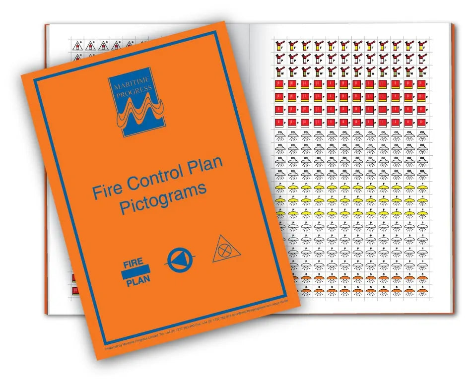 Marine Fire Plan Holders: Fire control pictograms to ISO 17631