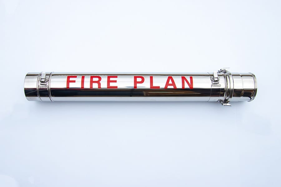 Marine Fire Plan Holders: Fire Plan Holder Stainless Steel