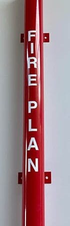 Marine Fire Plan Holders: Fire Plan Holder Stainless Steel