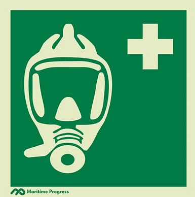 Marine Safety Sign, IMO Life Saving App. Symbol: EEBD - Without Text