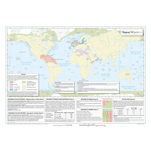 MARPOL 73/78 Map, 19th Edition