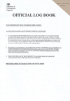 MCA Ship's Official Record Log Book (Limit 2 per Vessel) (UK Vessels Only)