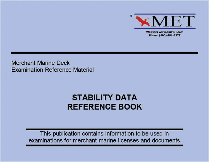 Merchant Marine Deck Examination Reference Material: Stability Data Reference Book (BK-772)
