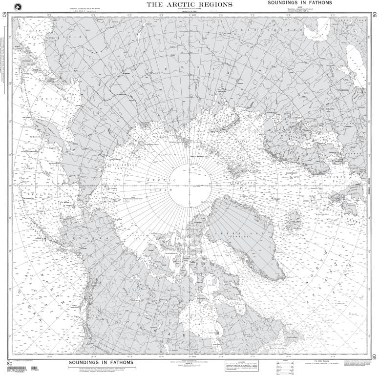 NGA Chart 80: The Arctic Regions
