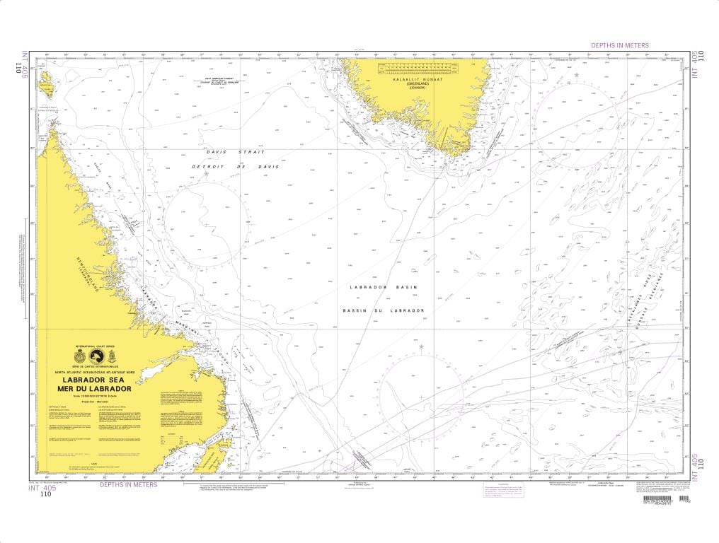 NGA Nautical Chart 110: Labrador Sea