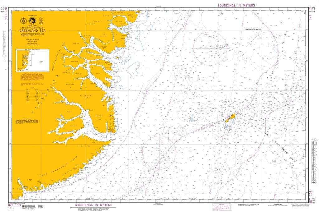 NGA Nautical Chart 113: Greenland Sea
