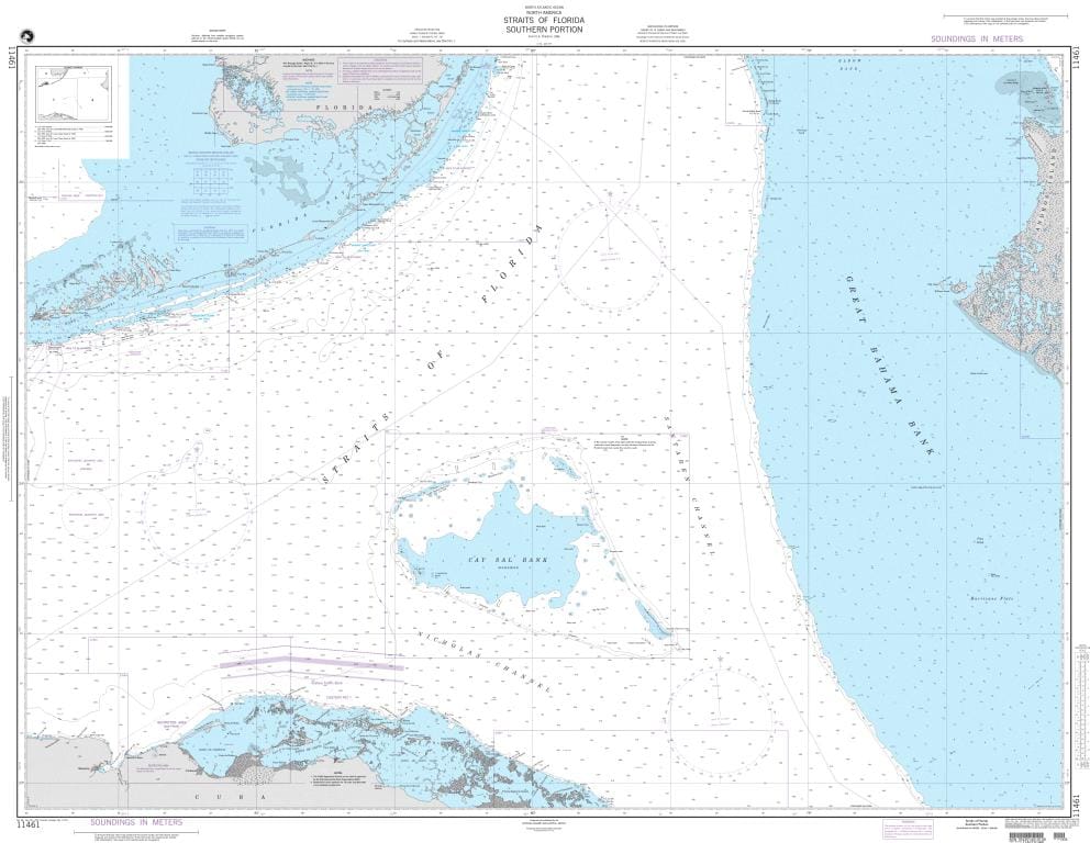 NGA Nautical Chart 11461: Straits of Florida-Southern Portion
