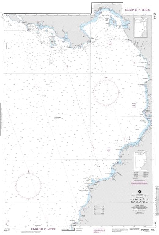 NGA Nautical Chart 21033: Isla del Cano to Isla de la Plata