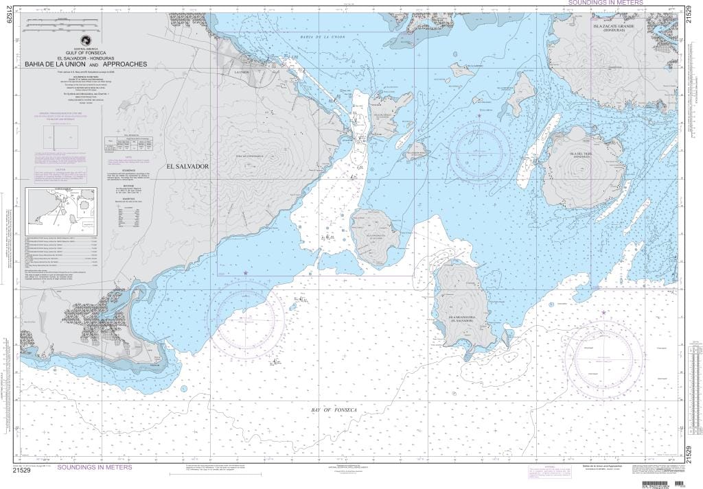 NGA Nautical Chart 21529: Bahia de La Union and Approaches