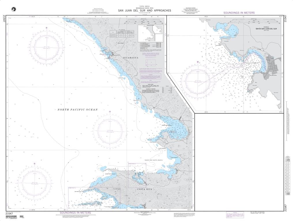 NGA Nautical Chart 21547: San Juan del Sur and Approaches