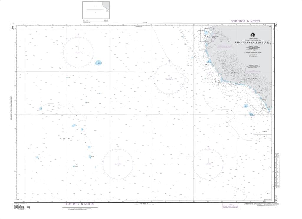 NGA Nautical Chart 21550: Cabo Velas to Cabo Blanco (OMEGA)