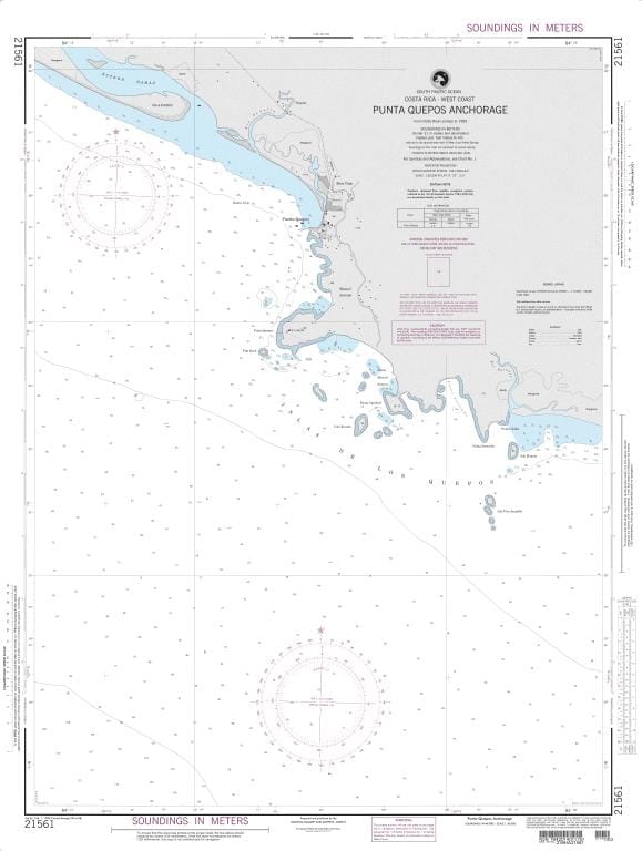 NGA Nautical Chart 21561: Punta Quepos Anchorage