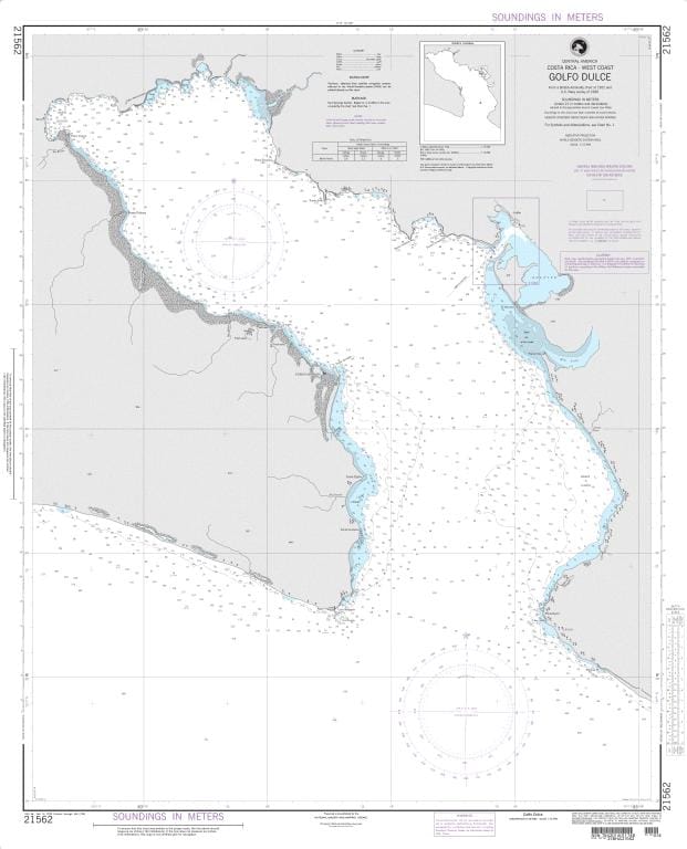 NGA Nautical Chart 21562: Golfo Dulce