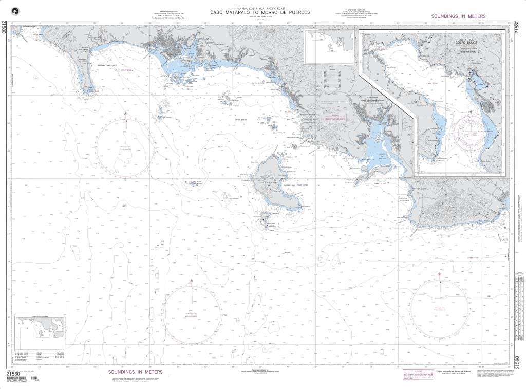 NGA Nautical Chart 21580: Cabo Metapalo to Morro de Puercos (OMEGA)