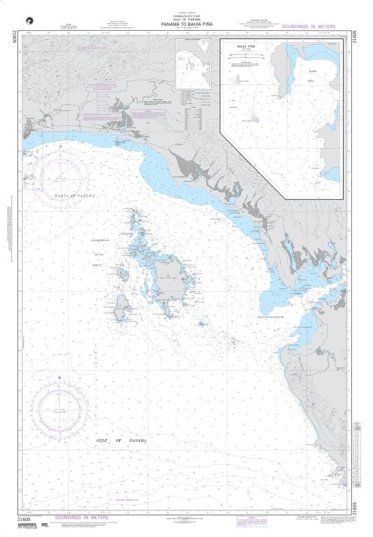 NGA Nautical Chart 21605: Panama to Bahia Pina