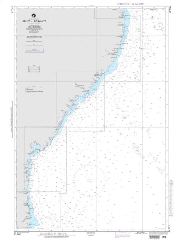 NGA Nautical Chart 24012: Recife to Belmonte