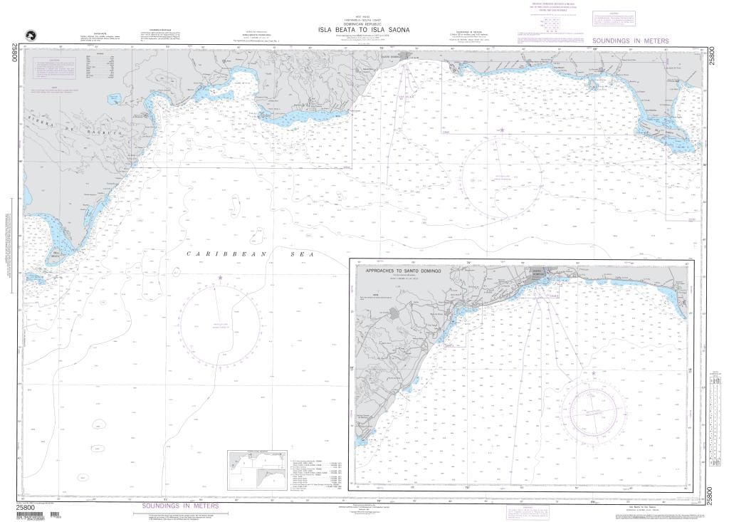NGA Nautical Chart 25800: Isla Beata to Isla Saona