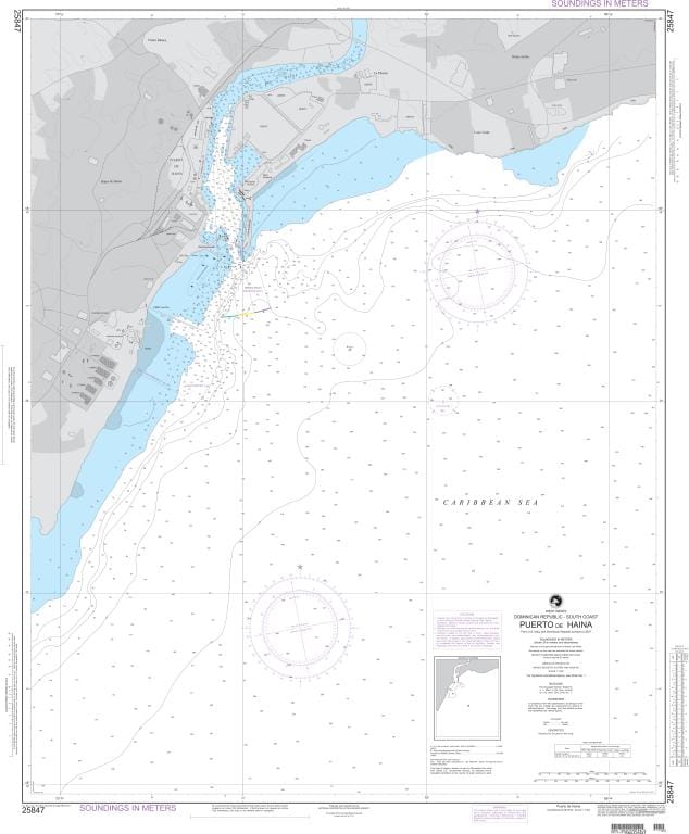 NGA Nautical Chart 25847: Puerto de Haina
