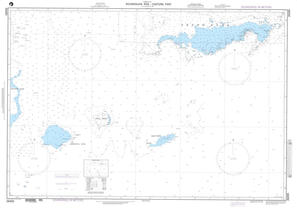NGA Nautical Chart 26050: Nicaraguan Rise-Eastern Part (OMEGA)