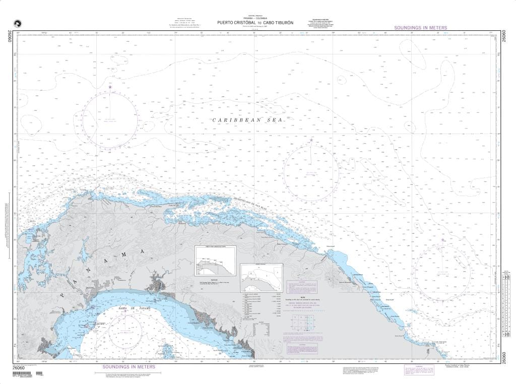 NGA Nautical Chart 26060: Puerto Cristobal to Cabo Tiburon (OMEGA)