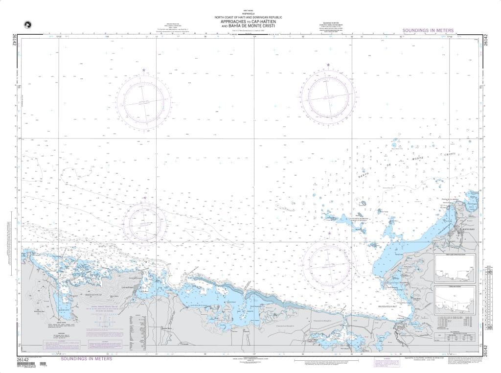 NGA Nautical Chart 26142: Approaches to Cap-Haitien and Bahia de Monte Cristi