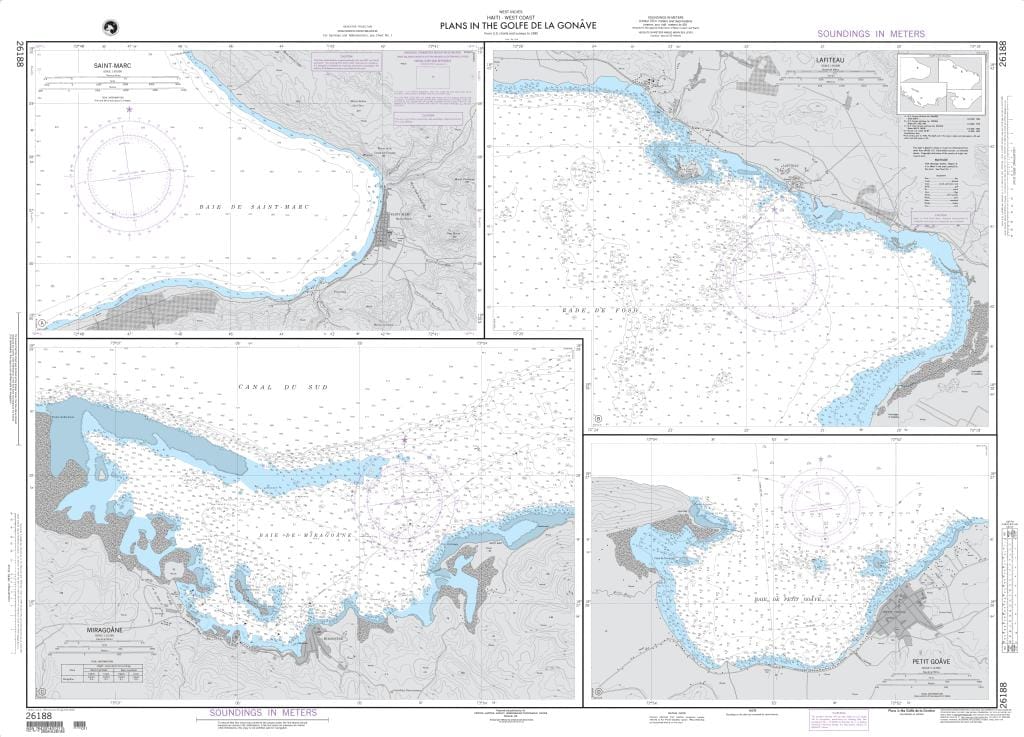 NGA Nautical Chart 26188: Plans in the Golfe de la Gonave A. Saint-Marc