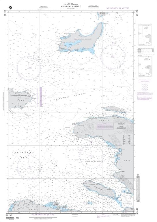 NGA Nautical Chart 26190: Windward Passage