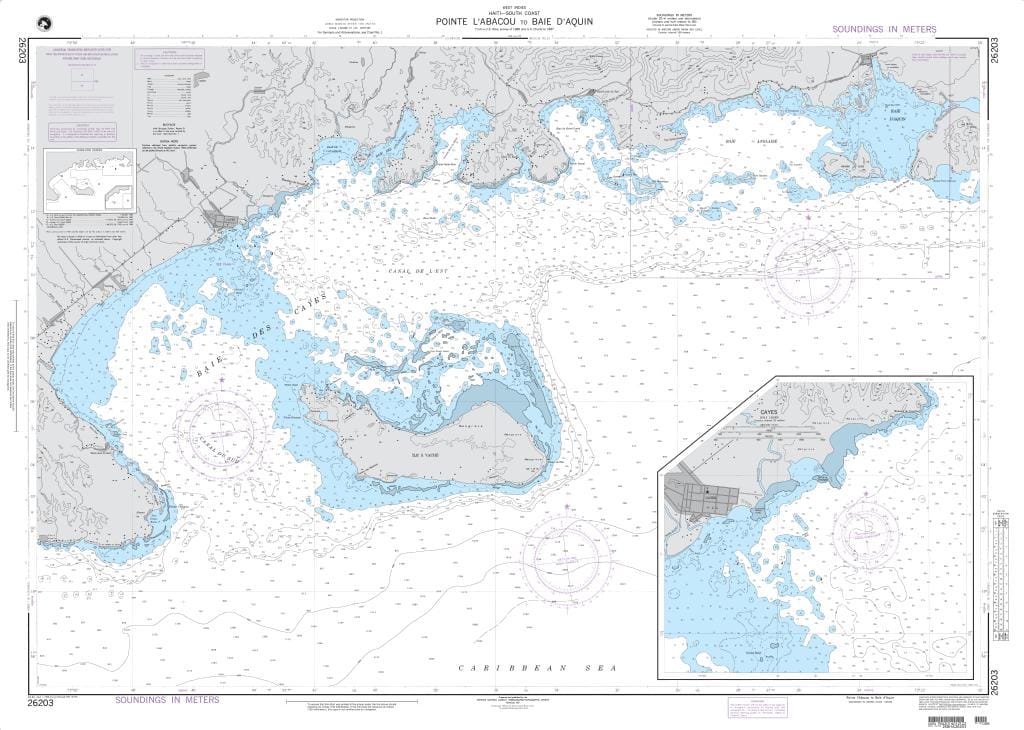 NGA Nautical Chart 26203: Ponte I'Abacou to Baie d'Aquin