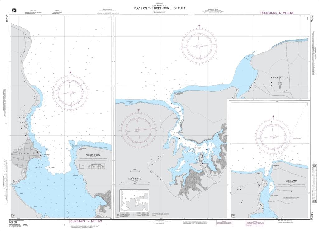 NGA Nautical Chart 26250: Plans on the North Coast of Cuba A. Puerto Gibara