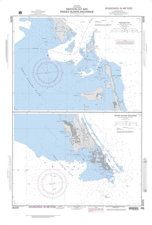 NGA Nautical Chart 26255: Raccoon Cut (Bahama Islands)