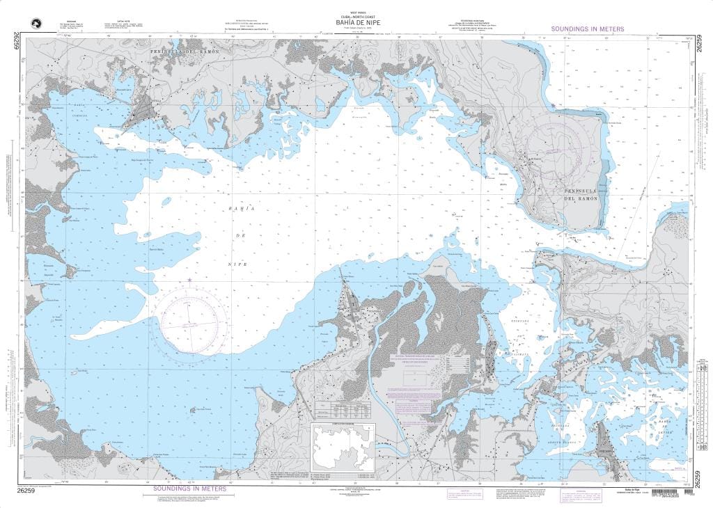 NGA Nautical Chart 26259: Bahia de Nipe