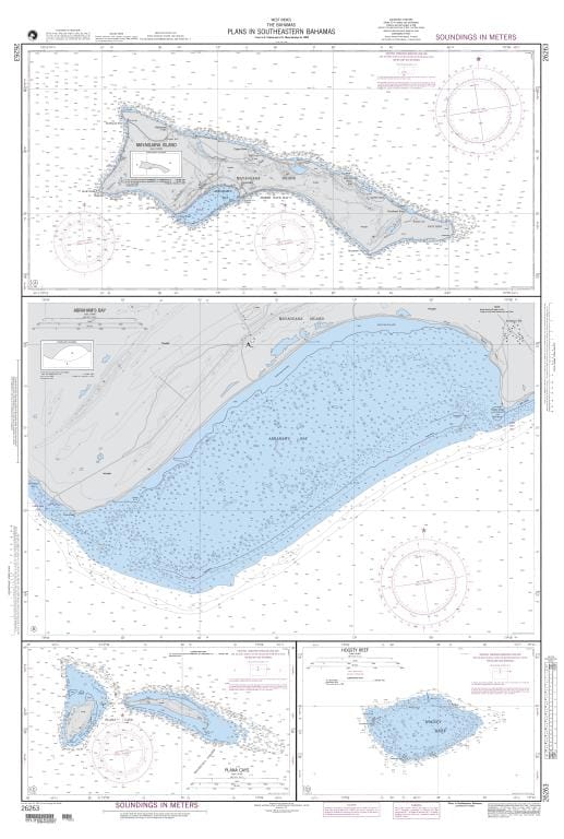 NGA Nautical Chart 26263: Plans in Southeastern Bahamas A. Mayaguana Island