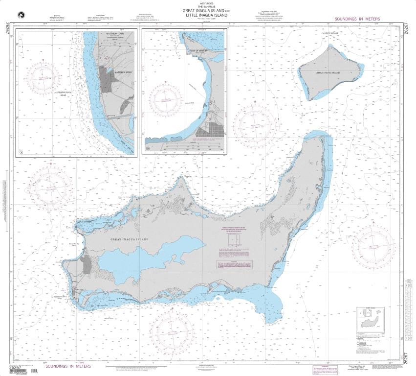 NGA Nautical Chart 26267: Great Inagua Island and Little Inagua Island