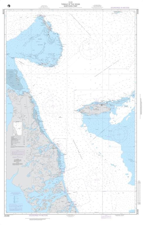 NGA Nautical Chart 26308: Tongue of the Ocean-Northern Part