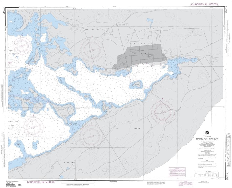 NGA Nautical Chart 26345: Hamilton Harbor (Bermuda Island)