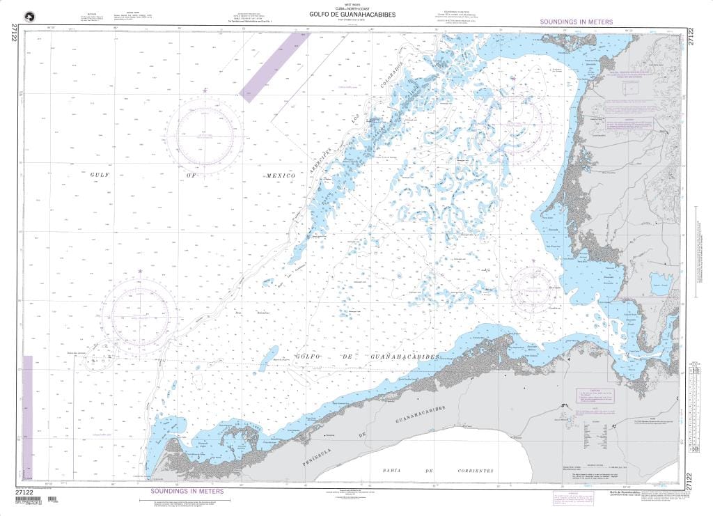 NGA Nautical Chart 27122: Golfo de Guanahacabibes