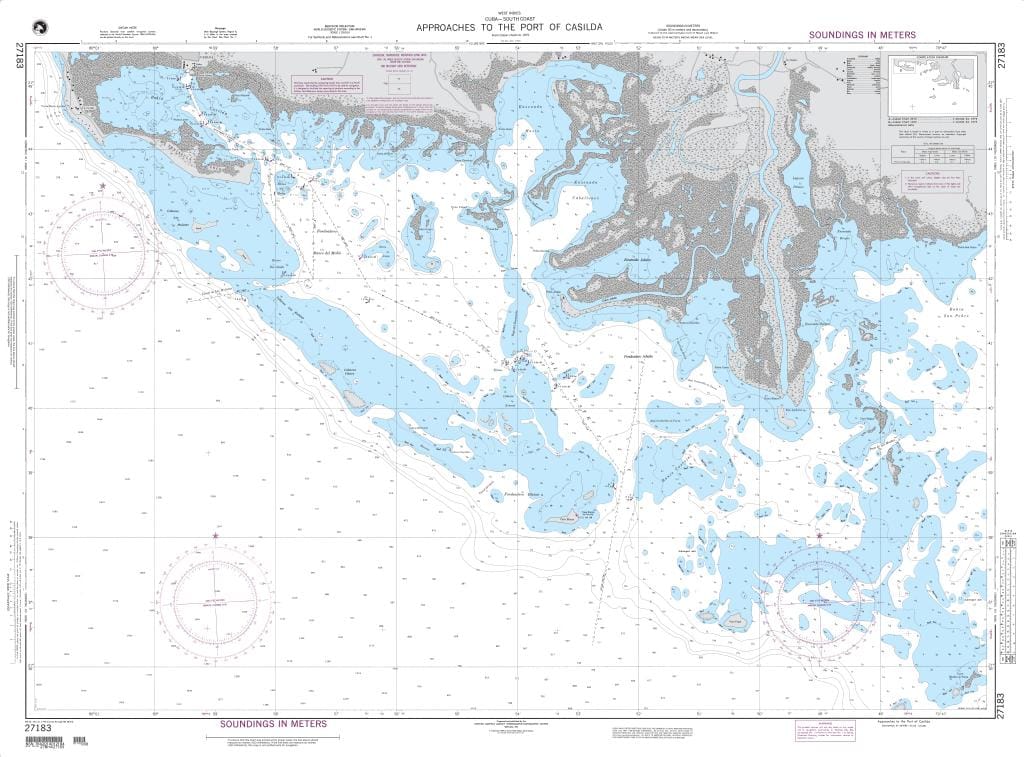 NGA Nautical Chart 27183: Approaches to the Port of Casilda
