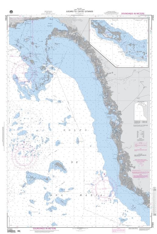 NGA Nautical Chart 27201: Jucaro to Cayos Gitanos