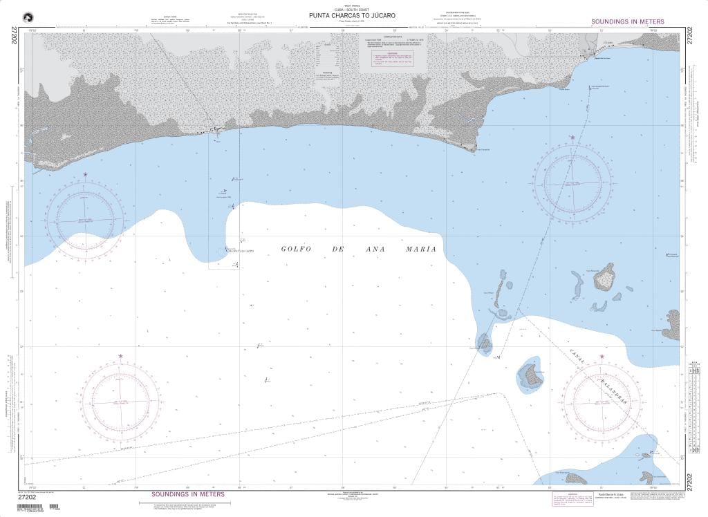 NGA Nautical Chart 27202: Punta Charcas to Jucaro