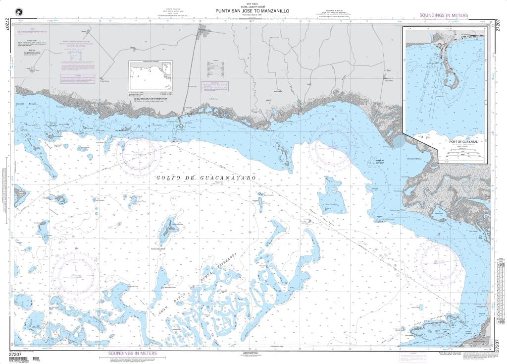 NGA Nautical Chart 27207: Punta San Jose to Manzanillo