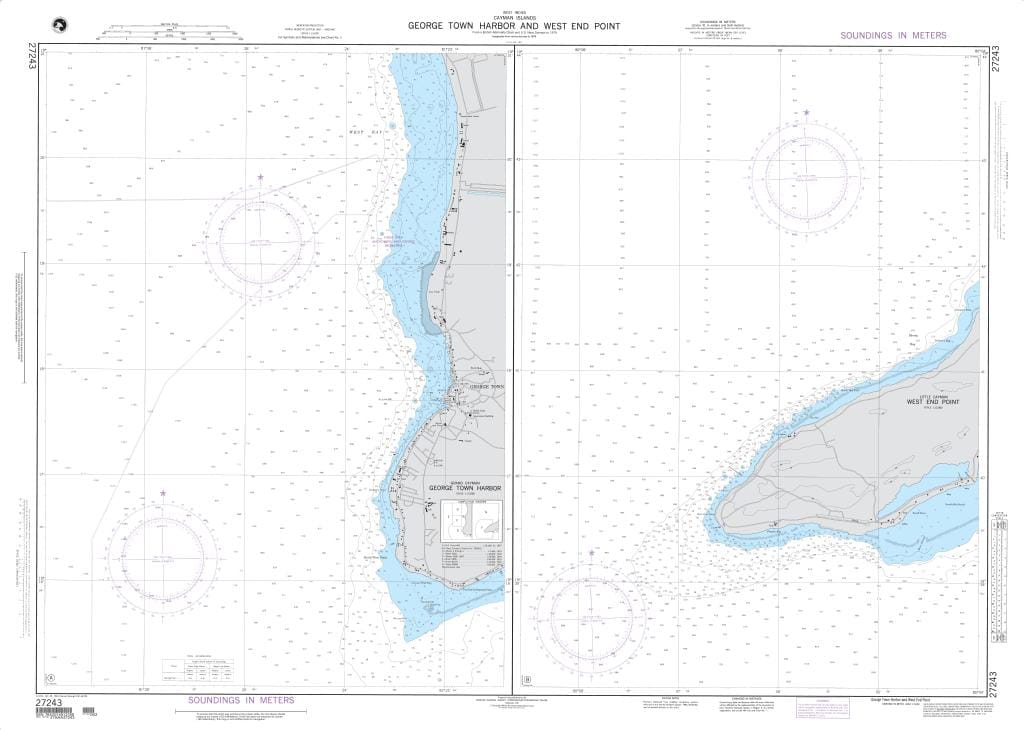 NGA Nautical Chart 27243: George Town Harbor and West End Point Plans: A. George Town Harbor (Grand Cayman)