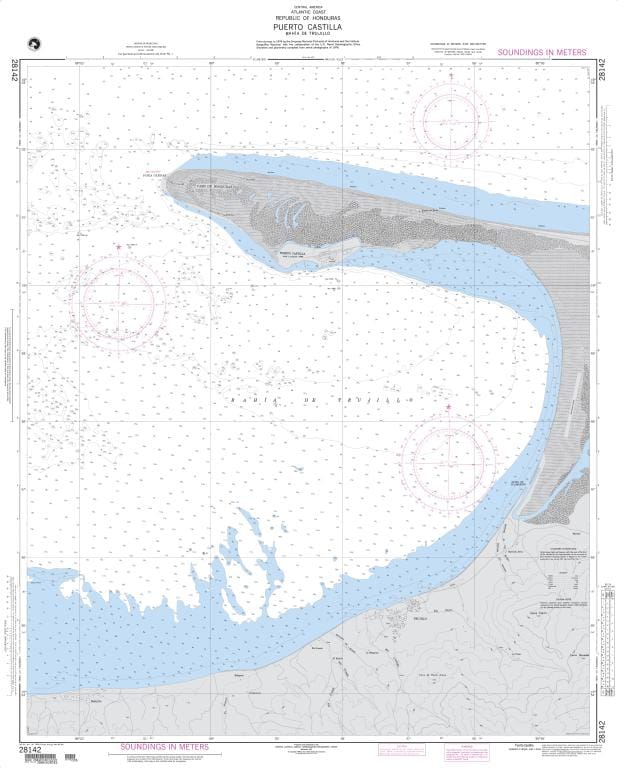 NGA Nautical Chart 28142: Puerto Castilla