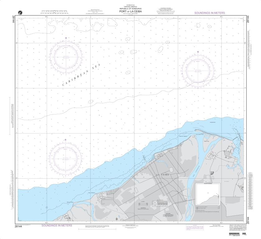 NGA Nautical Chart 28144: Port of La Ceiba (Honduras)