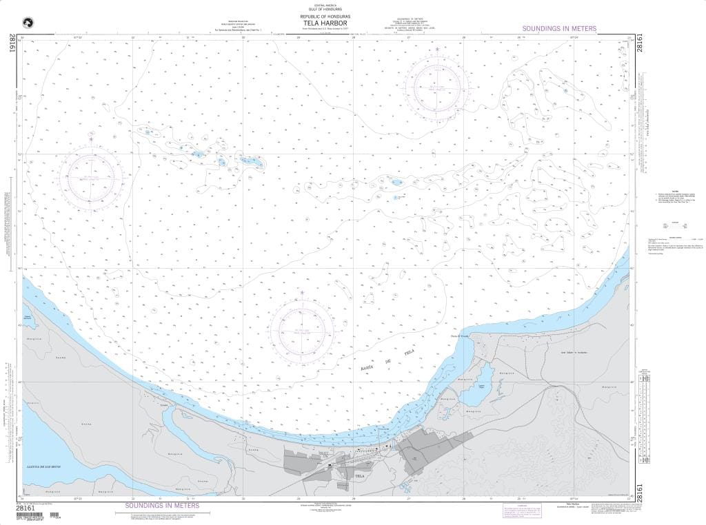 NGA Nautical Chart 28161: Tela Harbor