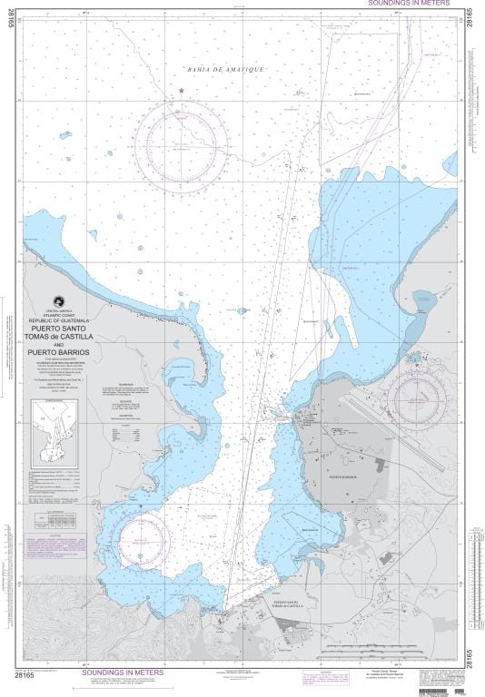 NGA Nautical Chart 28165: Puerto Santo Tomas de Castilla and Puerto Barrios