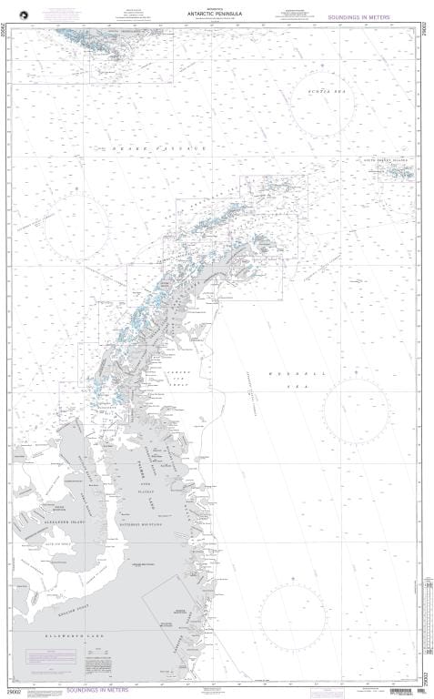 NGA Nautical Chart 29002: Antarctic Peninsula